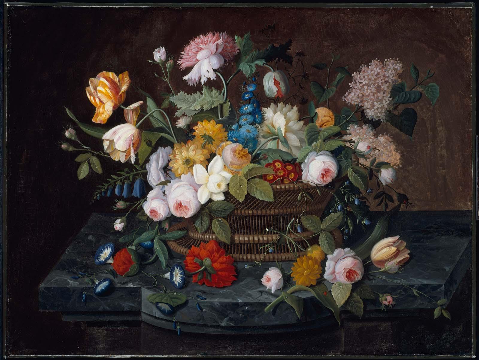 Still Life: Flowers and Fruit by Severin Rosen hotsell 1850