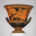 Mixing Bowl Calyx Krater Depicting Dueling Scenes From The Trojan War