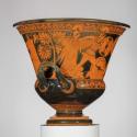 Mixing Bowl Calyx Krater Depicting Dueling Scenes From The Trojan War