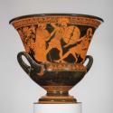 Mixing Bowl Calyx Krater Depicting Dueling Scenes From The Trojan War