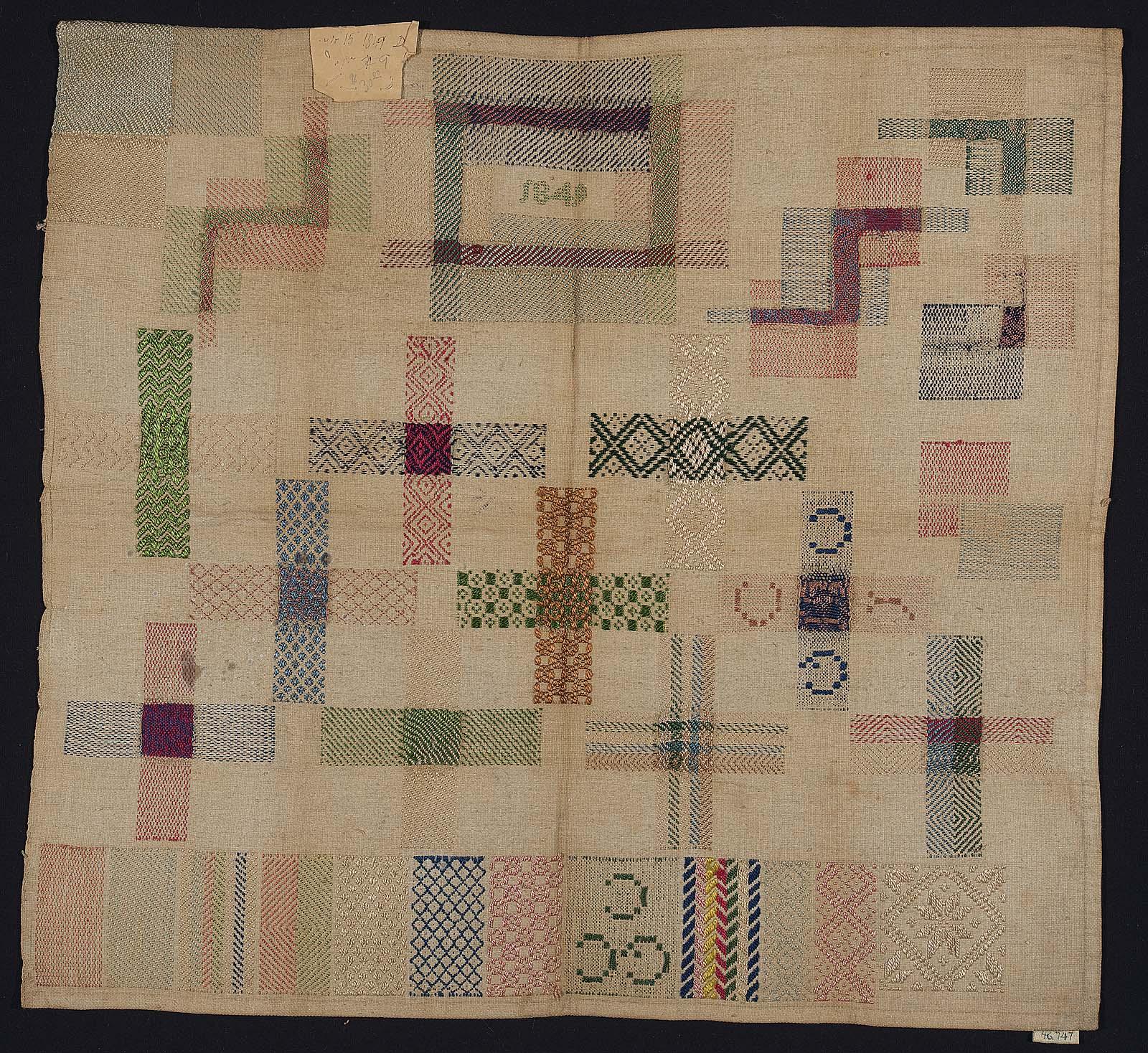 Darning sampler – Works – Museum of Fine Arts, Boston