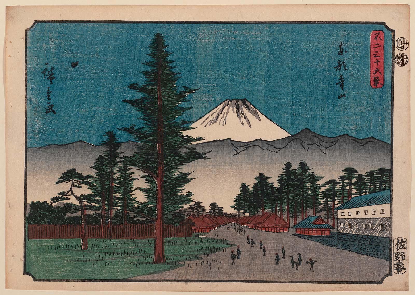 Aoyama in Edo (Tôto Aoyama), from the series Thirty-six Views of 