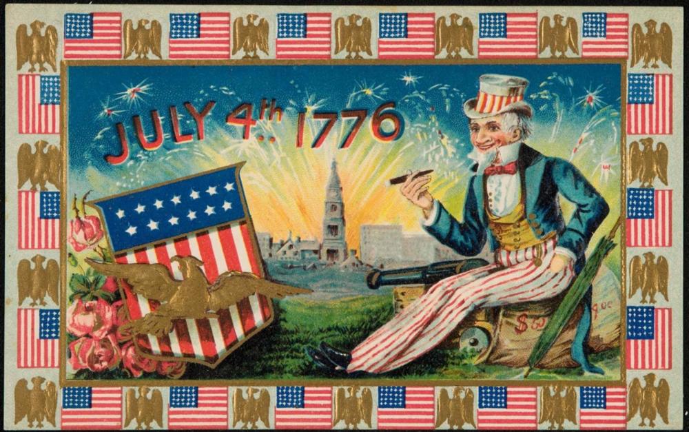 Uncle Sam smoking a cigar – Works – Museum of Fine Arts, Boston