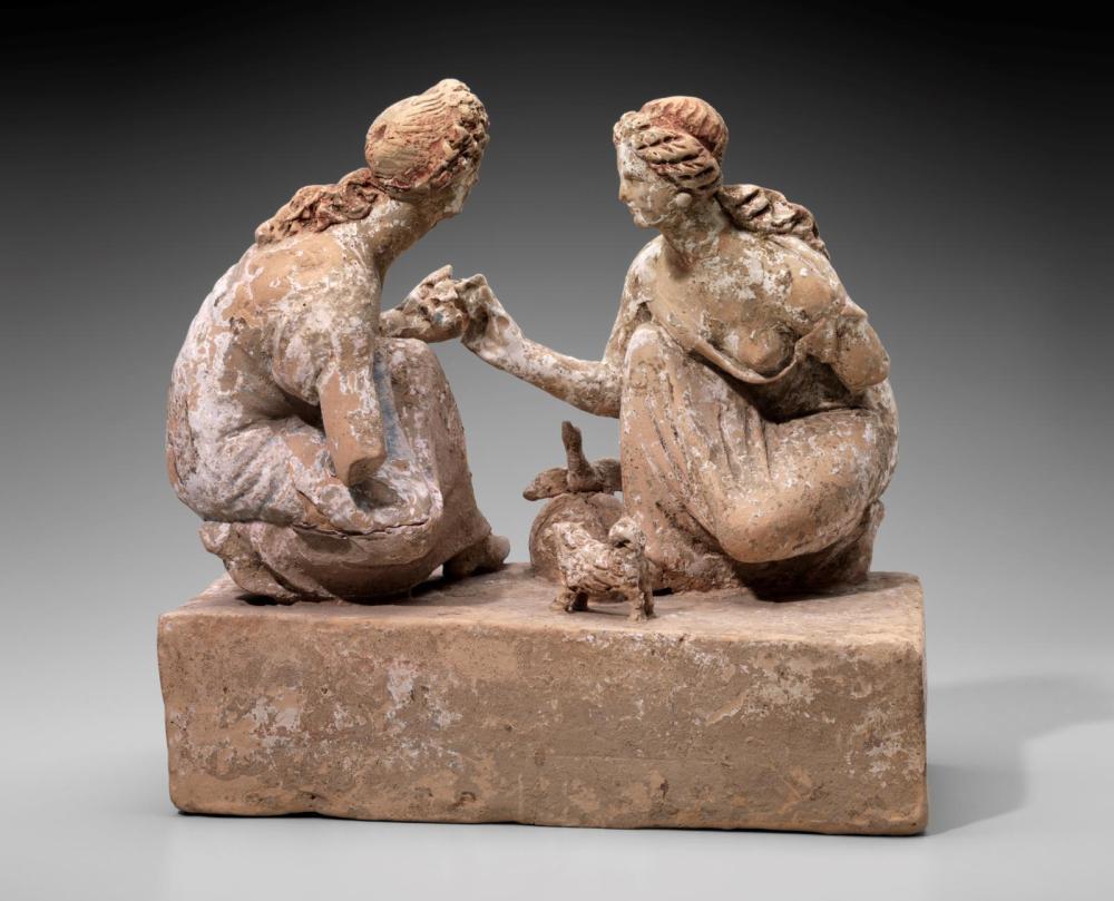 Girls playing knucklebones – Works – Museum of Fine Arts, Boston