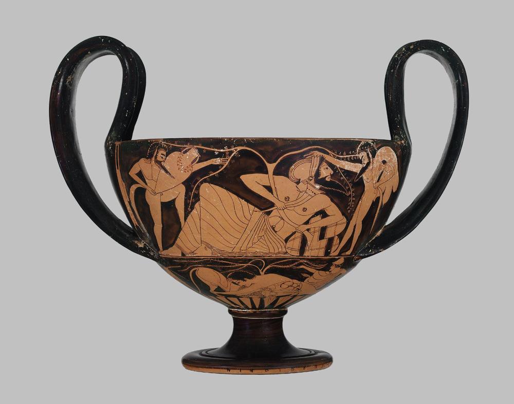 High-handled drinking cup (kantharos) – Works – Museum of Fine 