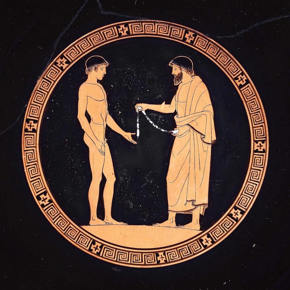 Drinking Cup Kylix Depicting Victorious Athletes And Judges Works Museum Of Fine Arts Boston